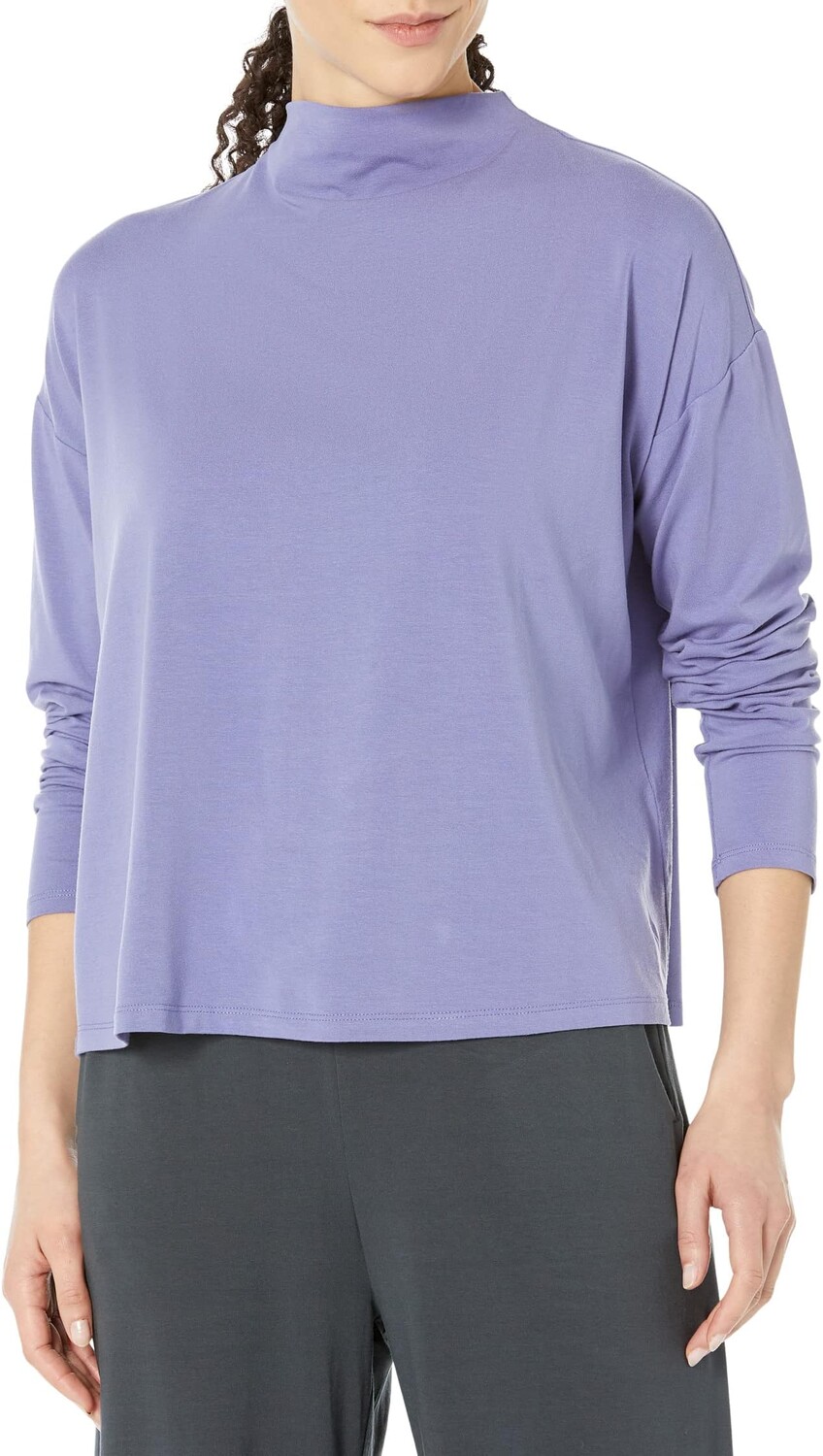 

Топ-бокс с воронкообразным вырезом Eileen Fisher, цвет Viola