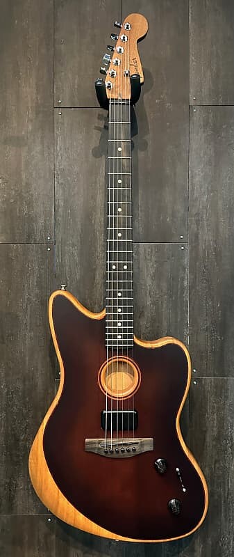 

Акустическая гитара Fender American Acoustasonic Jazzmaster All-Mahogany 2023 - Bourbon Burst w/ Deluxe Gig Bag FREE SHIPPING!