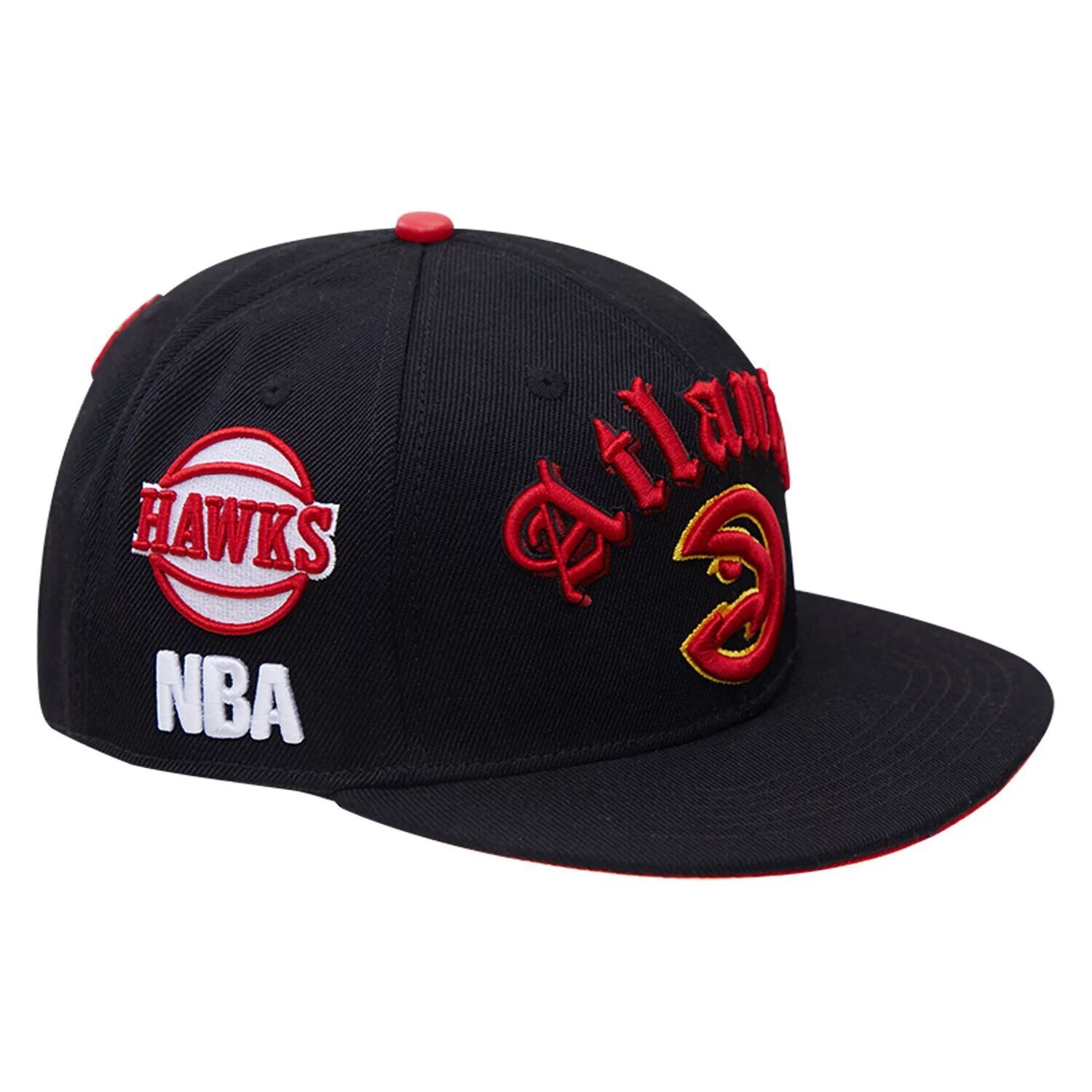 

Мужская кепка Pro Standard Black Atlanta Hawks Old English Snapback