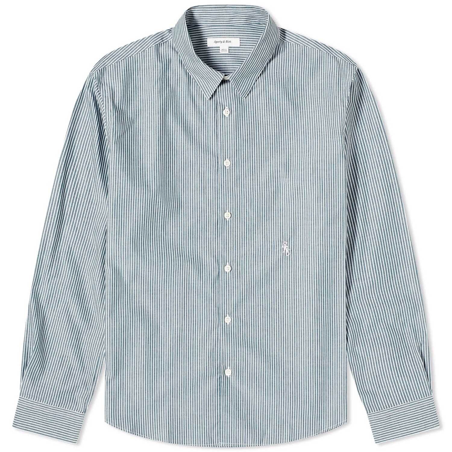 

Рубашка Sporty & Rich Src, цвет Forest Stripe