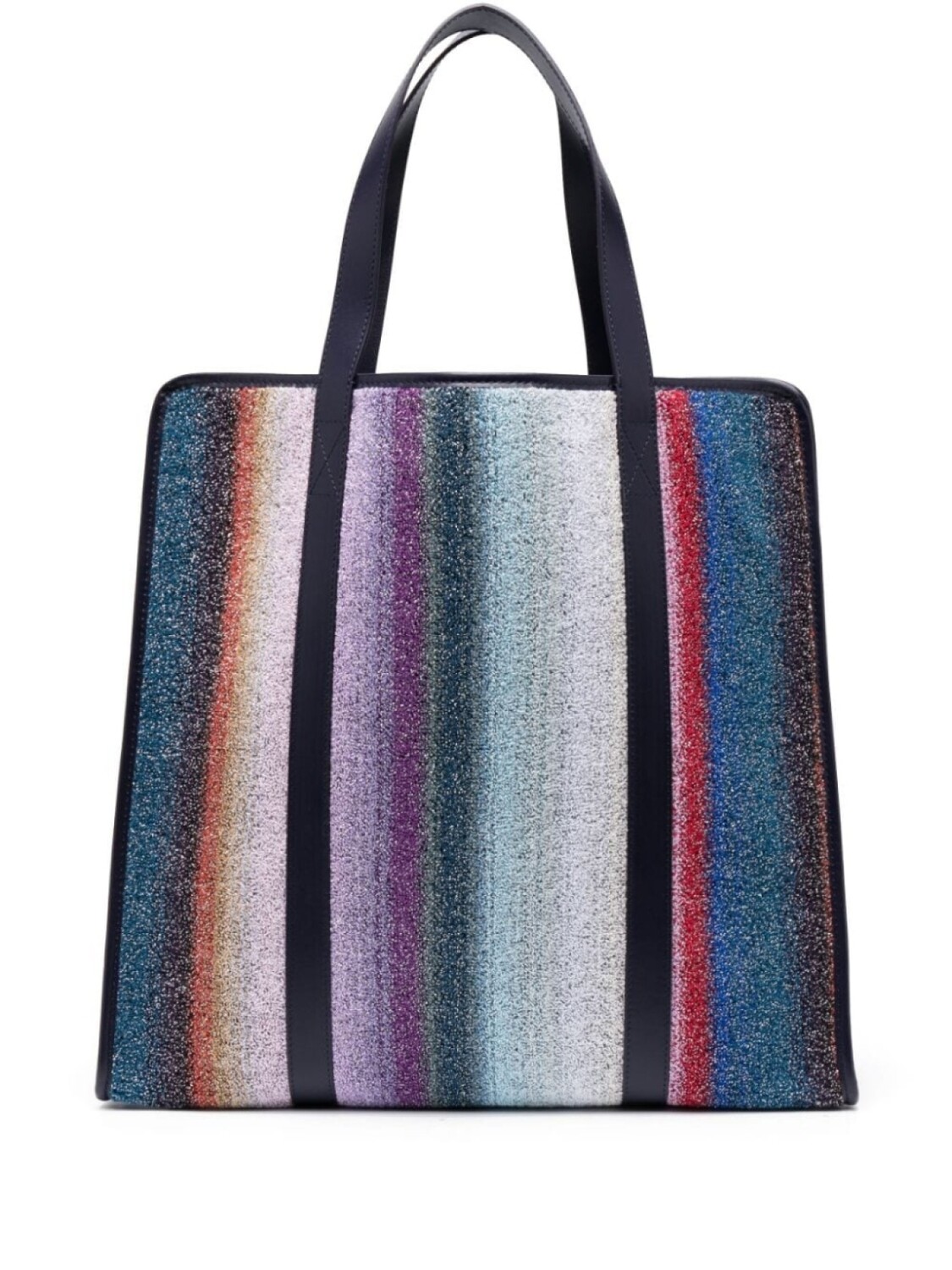 

Missoni Home махровая сумка-тоут в полоску, синий
