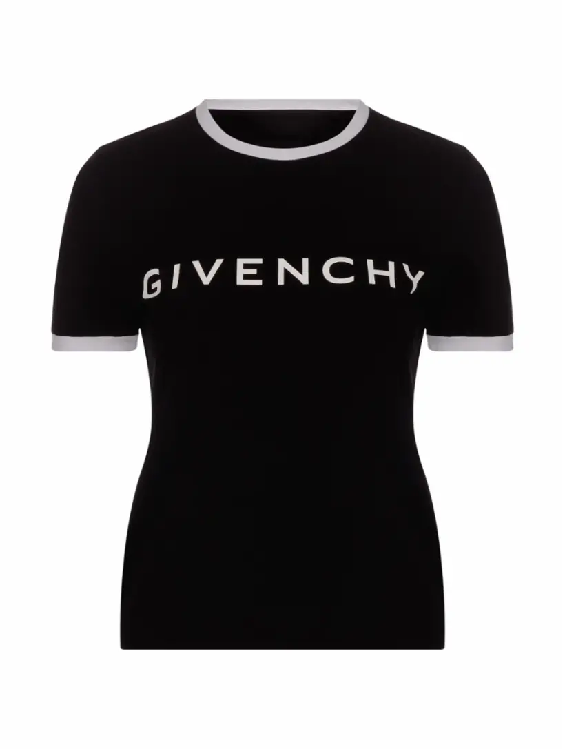 Хлопковая футболка 4G Givenchy, черный