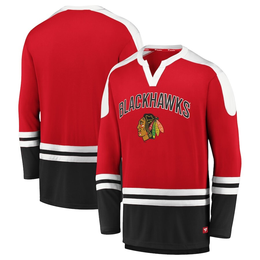 

Футболка с длинным рукавом Fanatics Branded Chicago Blackhawks, красный