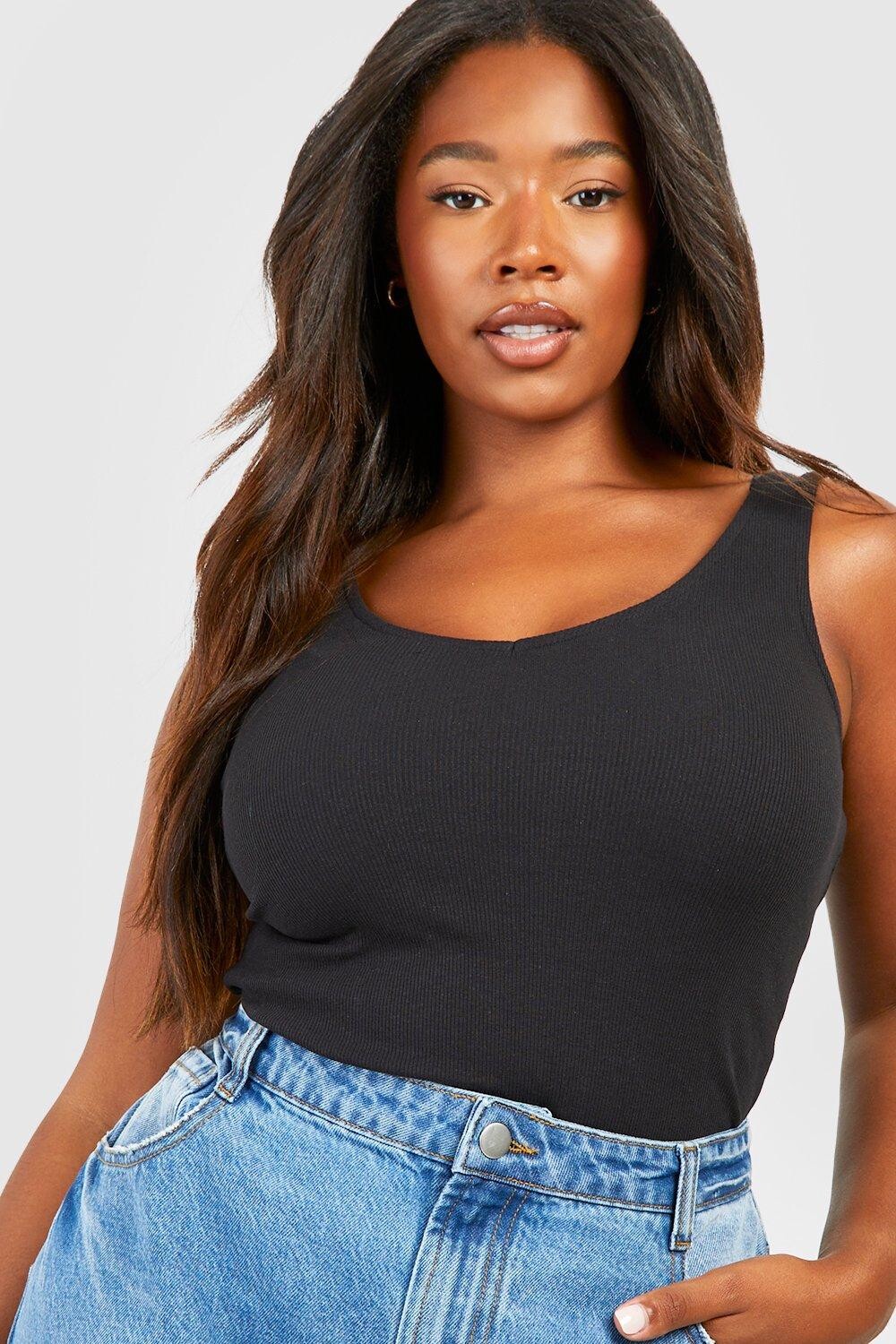 

Боди plus верхняя майка Boohoo, черный
