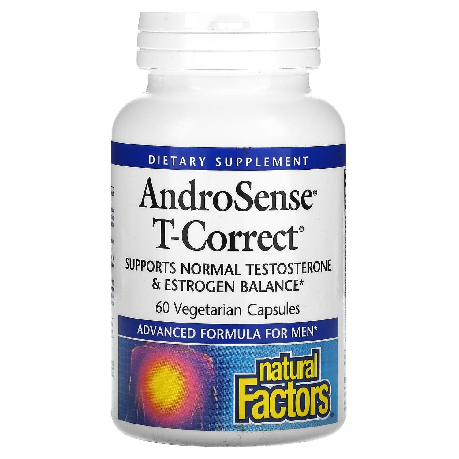 

AndroSense T-Correct, баланс тестостерона и эстрогена, 60 вегетарианских капсул, Natural Factors