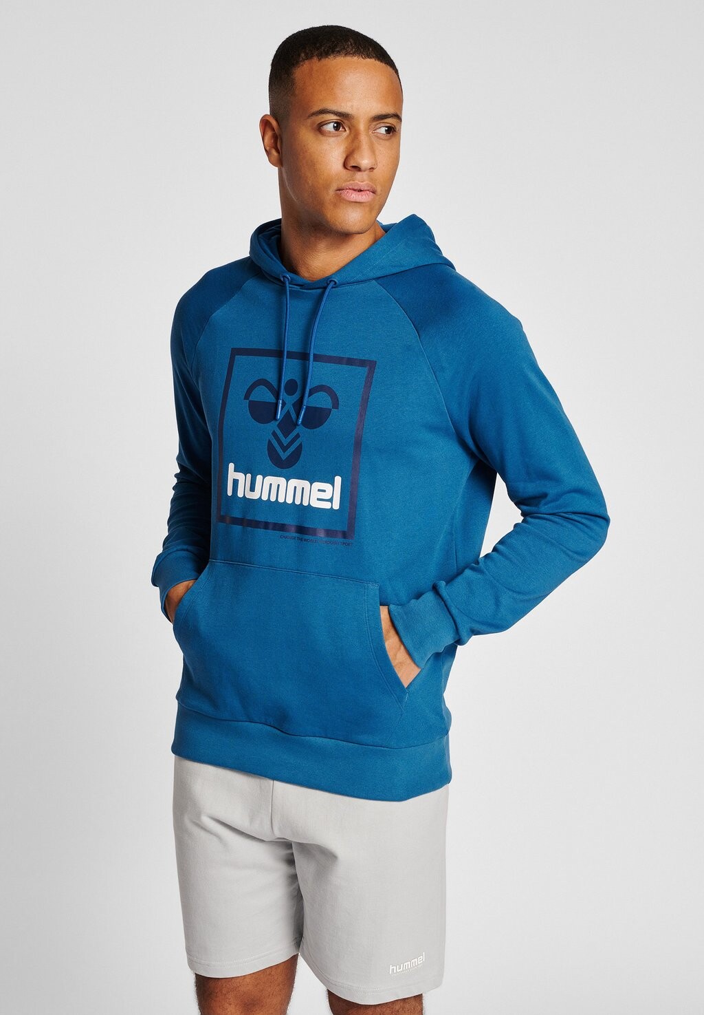

Толстовка с капюшоном Hummel, темно-синий