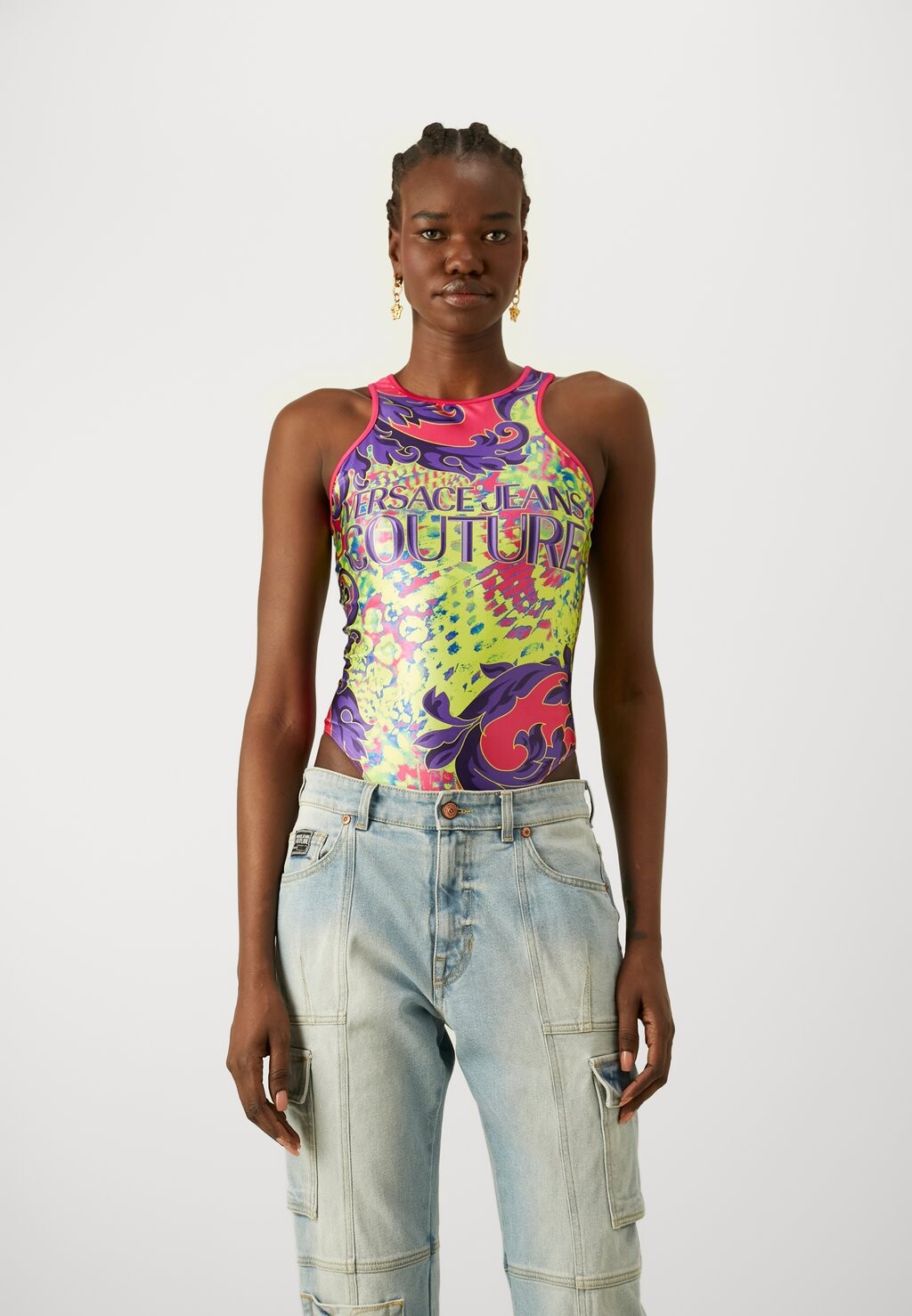 

Топ Versace Jeans Couture, желтый