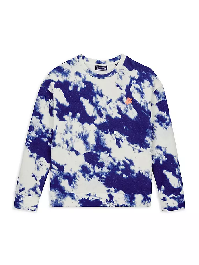 

Флисовый свитшот Little Boy's & Boy's Tie Dye Vilebrequin, синий