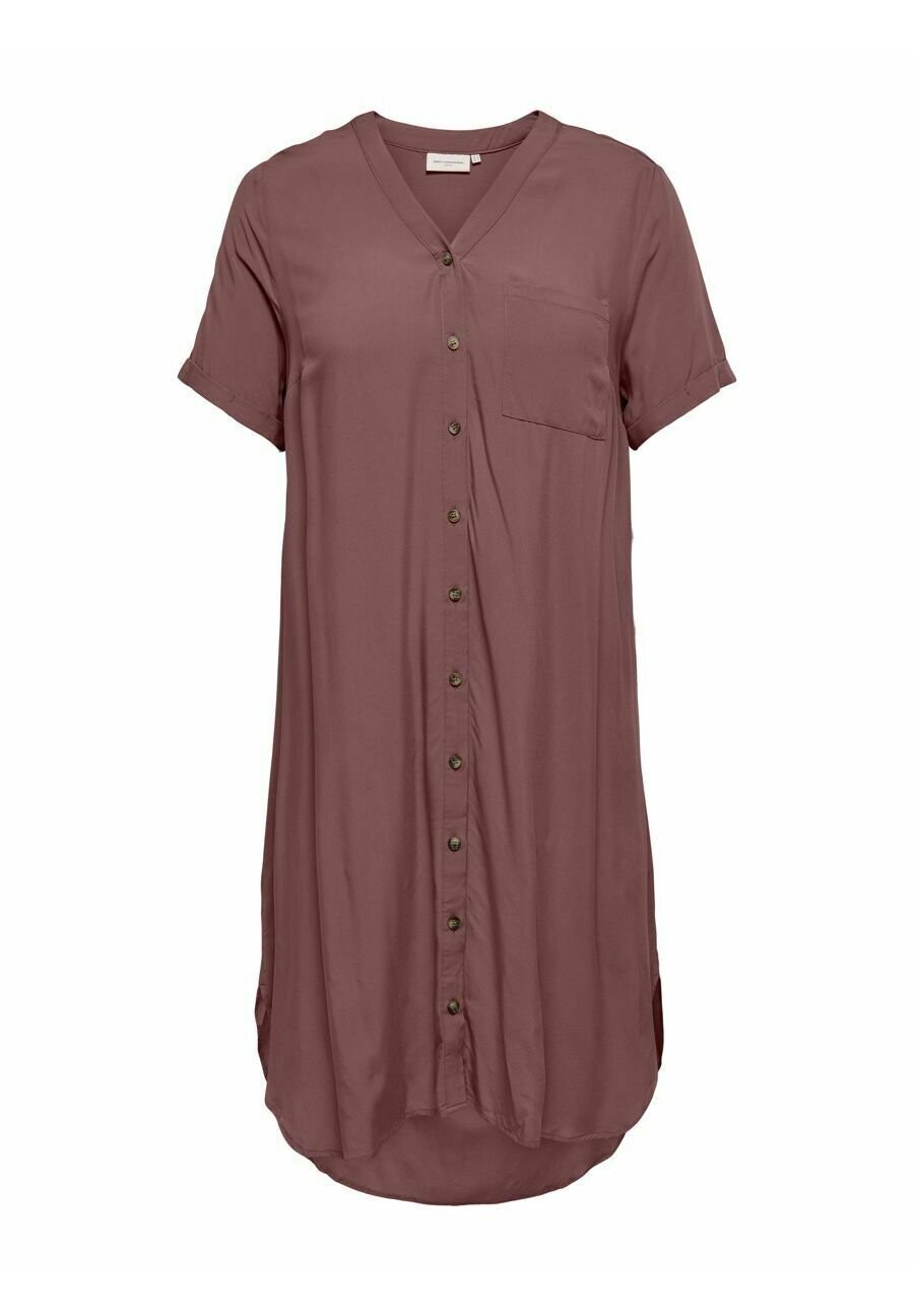 

Классическая рубашка ONLY Carmakoma CARNEWDENIZIA, цвет rose brown