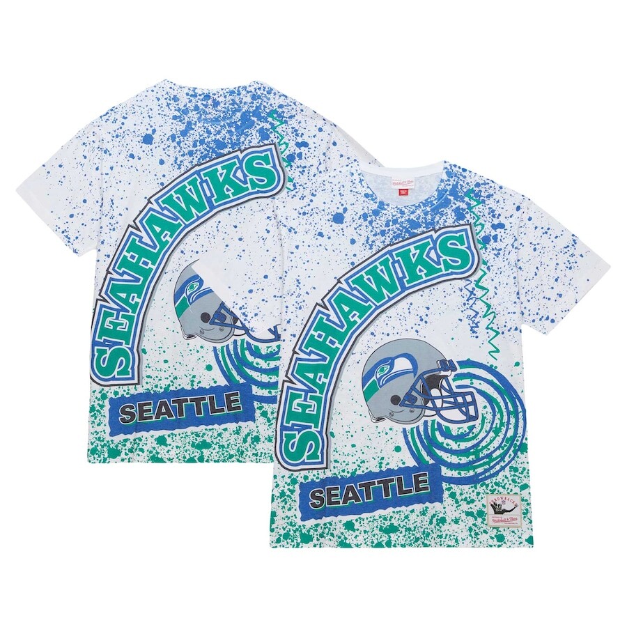 

Футболка с коротким рукавом Mitchell & Ness Seattle Seahawks, белый
