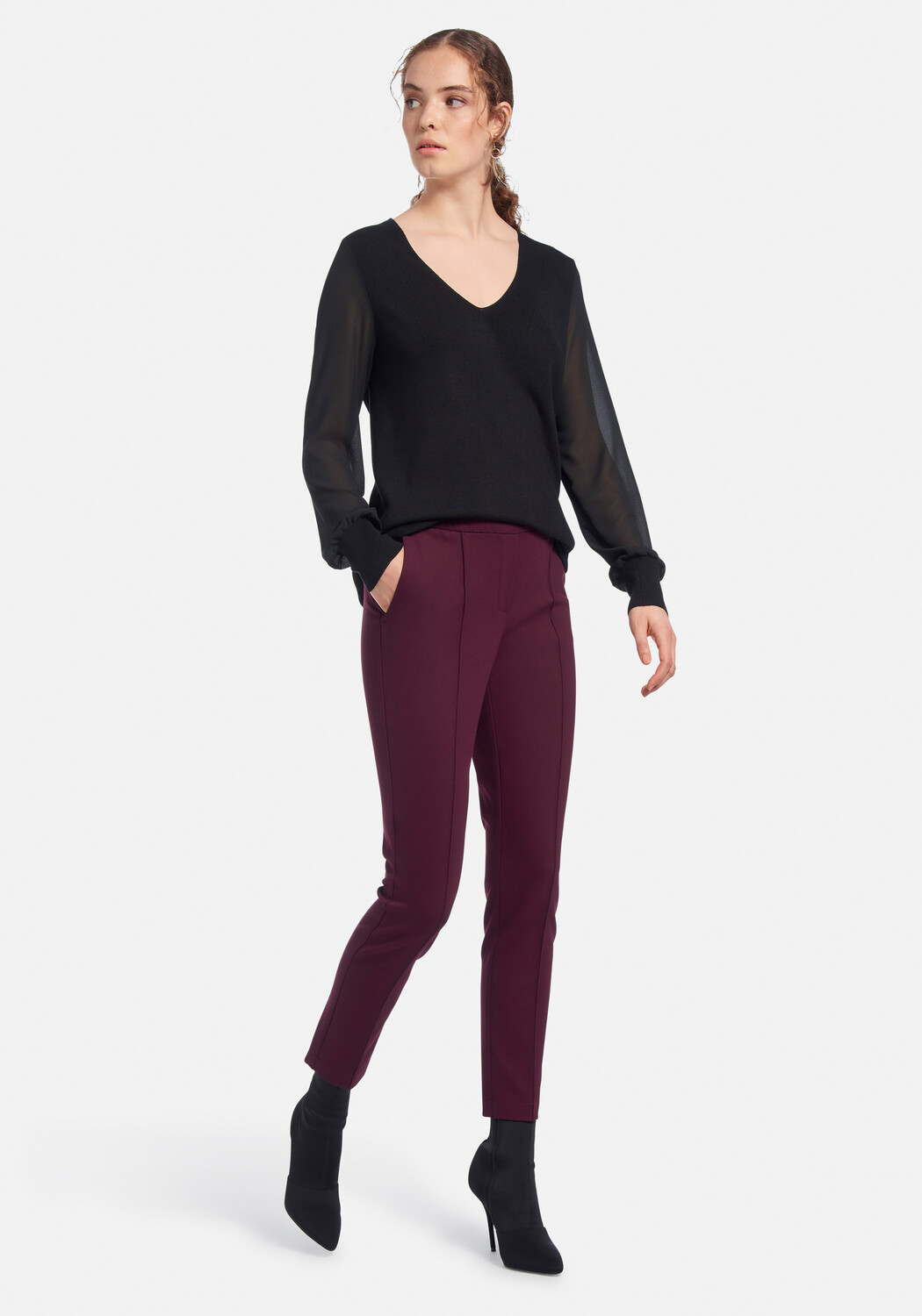

Брюки PETER HAHN 7/8 Hose viscose, цвет pflaume