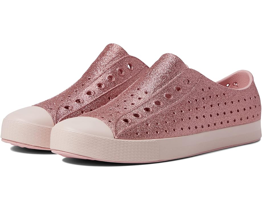 цена Кроссовки Native Shoes Jefferson Bling, цвет Rose Pink Bling/Dust Pink