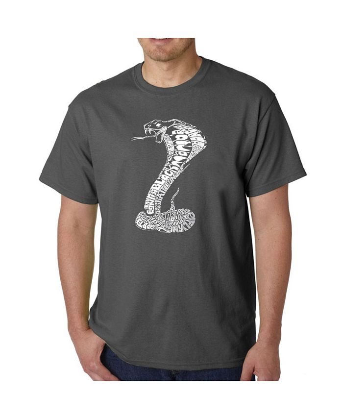 Мужская футболка с рисунком Word Art — Виды змей LA Pop Art, серый бесплатная доставка змей пекинской оперы обычные змей летающие змей парашютные змей лучший змей фабрика koi