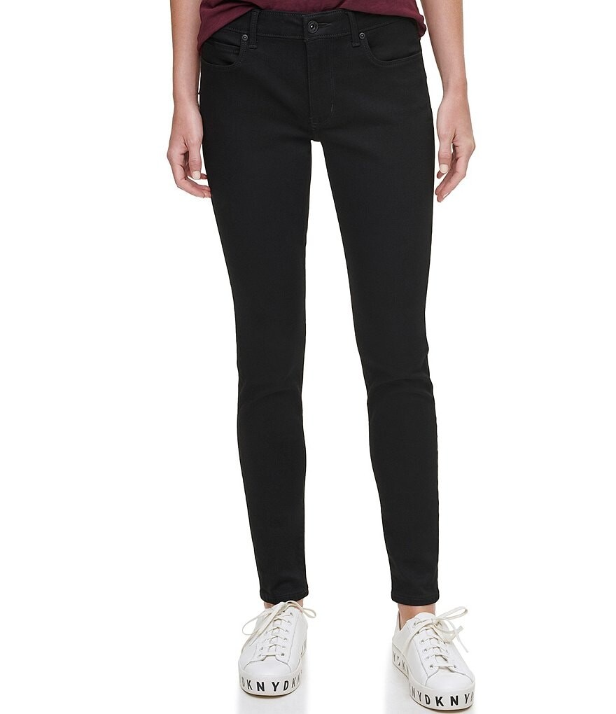 

Джинсы DKNY Джинсы суперстрейч Джинсы скинни Bleecker Shaping, черный