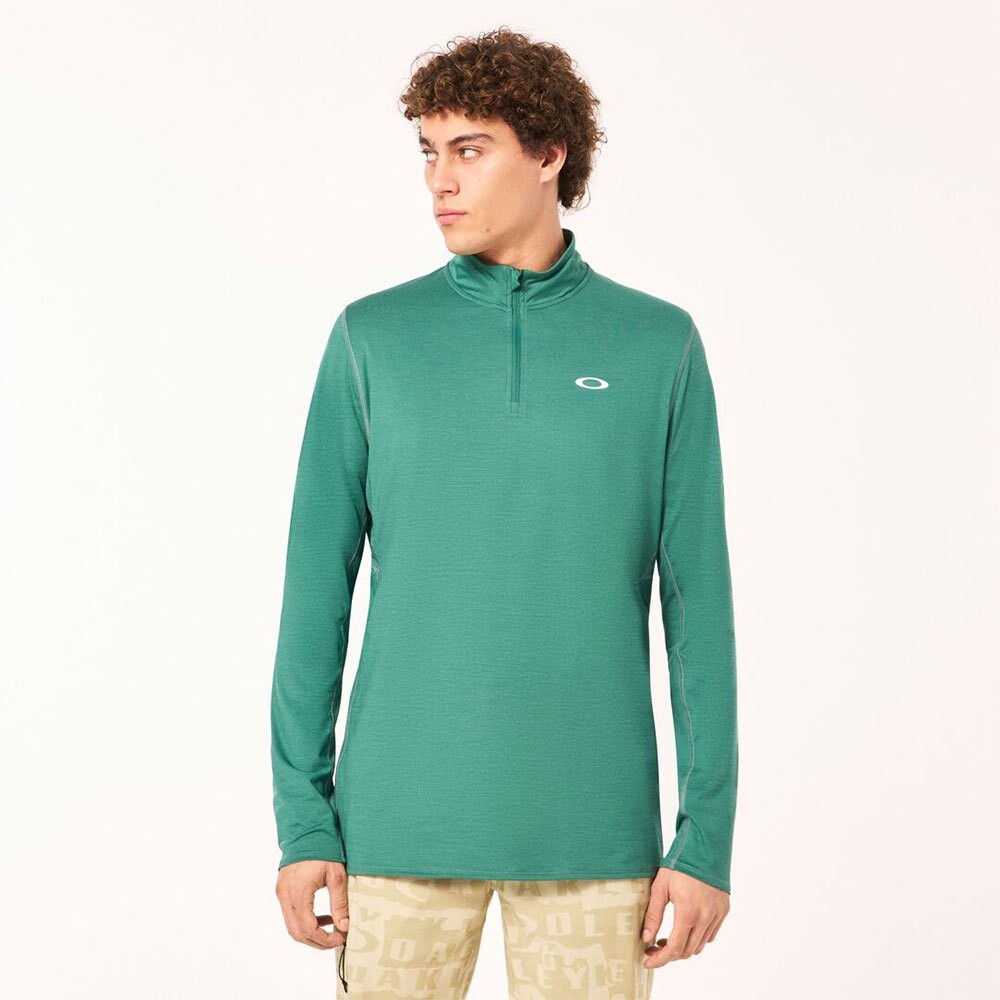 

Спортивная футболка Oakley Gravity Range half zip, зеленый