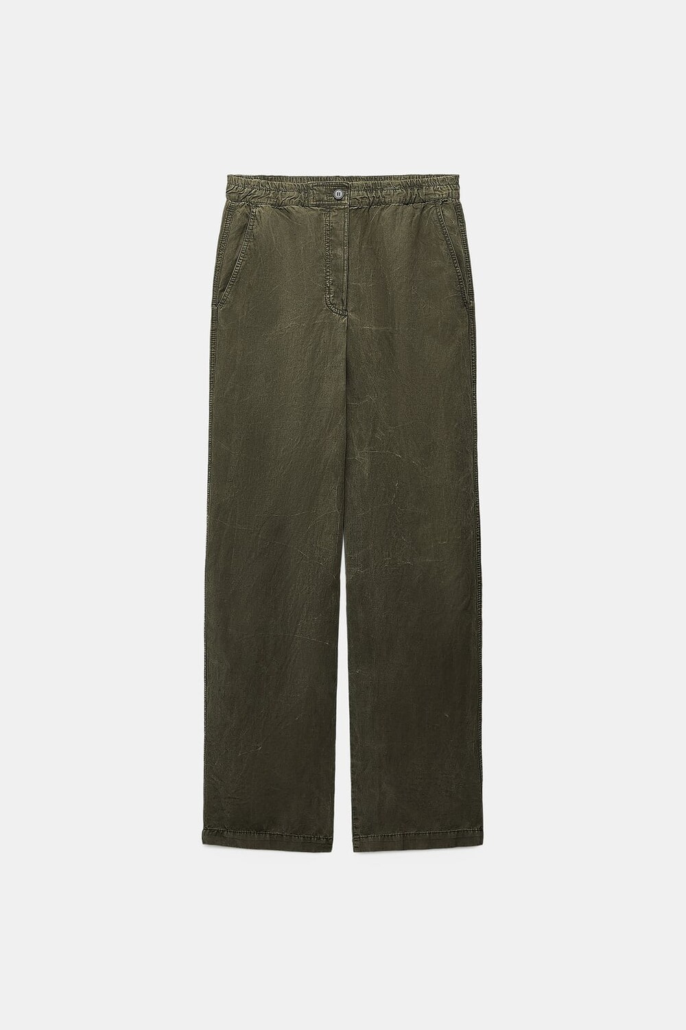 

Брюки из лиокелла ZARA, хаки