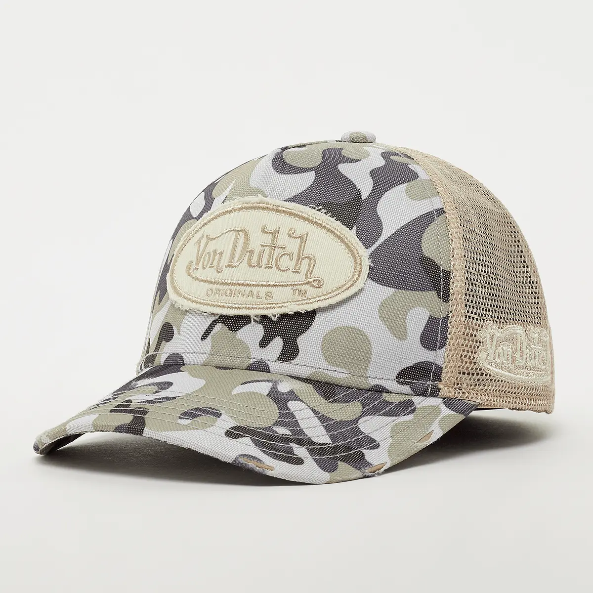 

Бейсболка Von Dutch Originals Von Dutch Trucker Kalmar, камуфляж