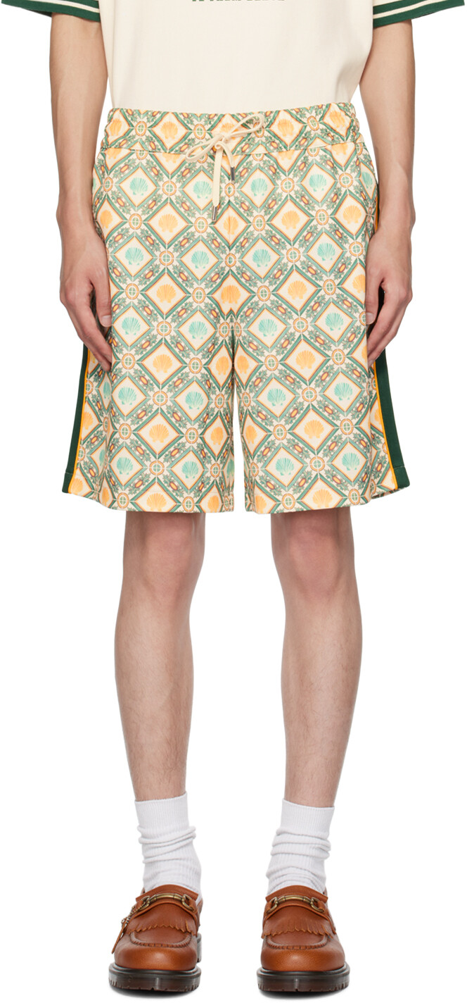 

Зелено-желтые шорты Le Short Coquillage Drole De Monsieur
