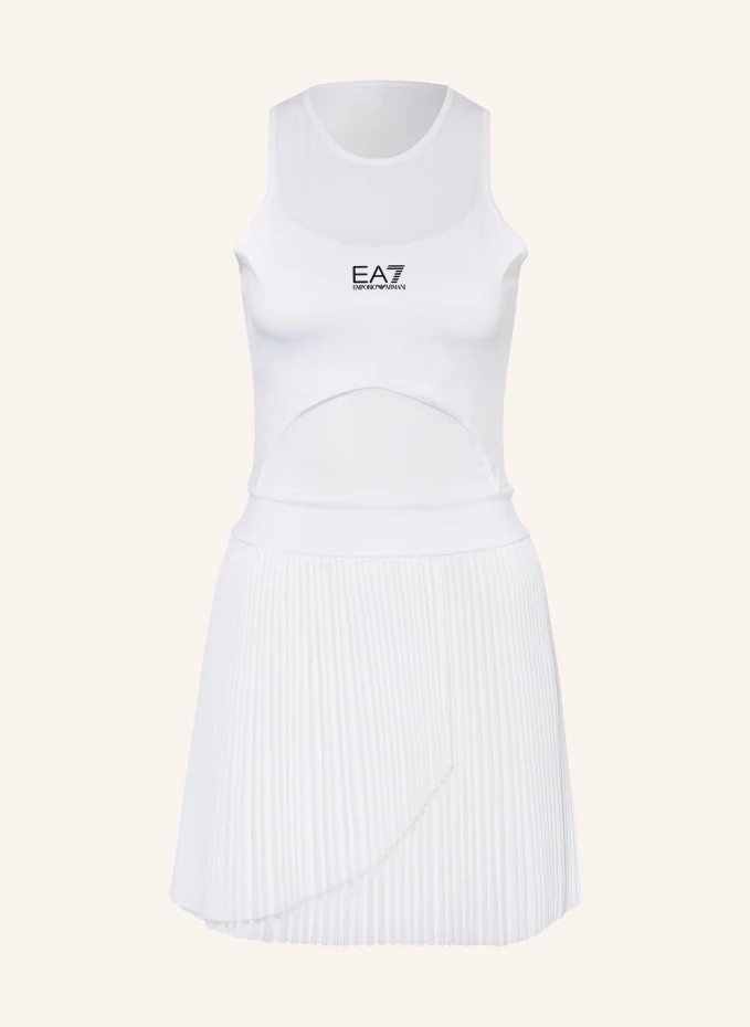Теннисное платье Ea7 Emporio Armani, белый