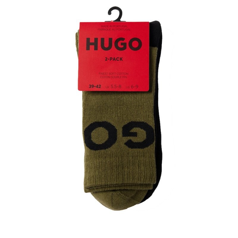 Носки HUGO Qs Rib Iconcol Cc, белый hugo носки 2p qs rib iconic 2 шт