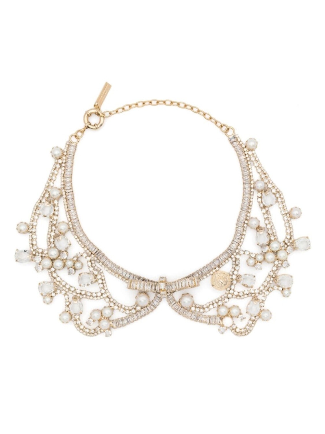 

Ожерелье, украшенное кристаллами Ermanno Scervino, золотой