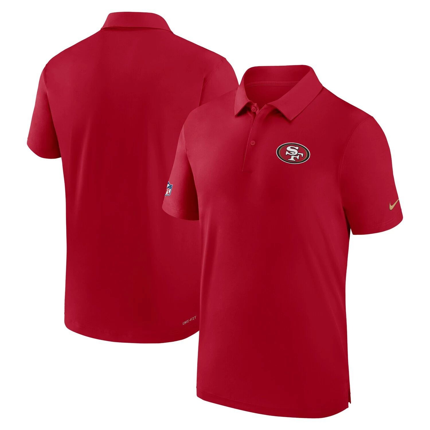 

Мужская рубашка-поло Scarlet San Francisco 49ers Sideline Coach Performance Nike