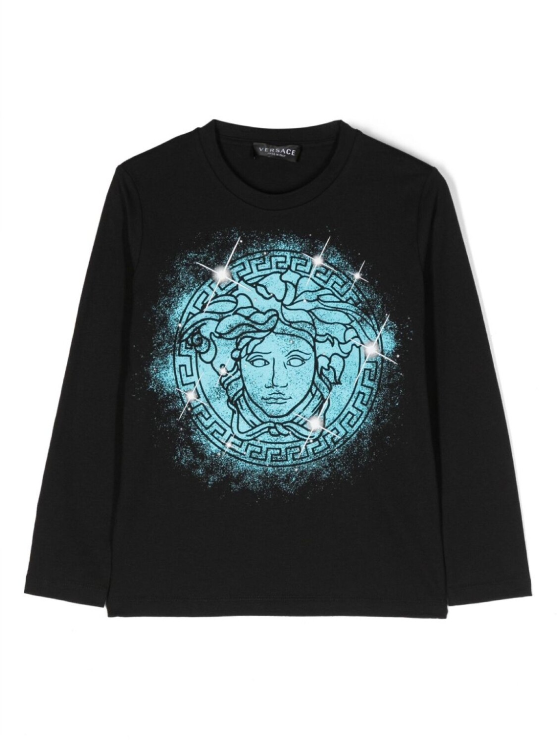 

Versace Kids футболка с принтом Medusa Head, черный