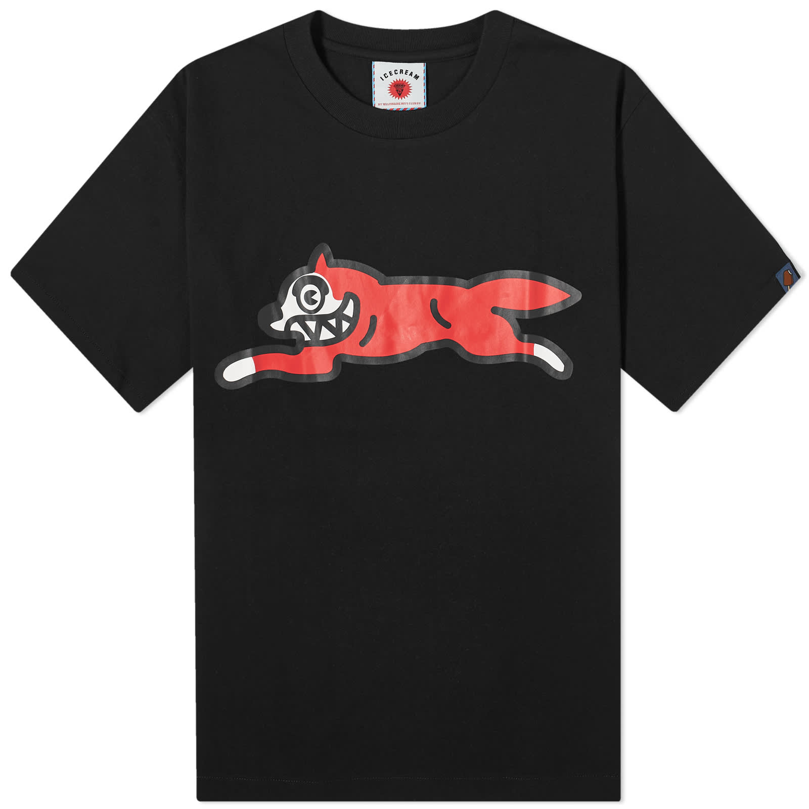 Футболка Icecream Running Dog, черный синяя джинсовая рубашка с бегущей собакой icecream