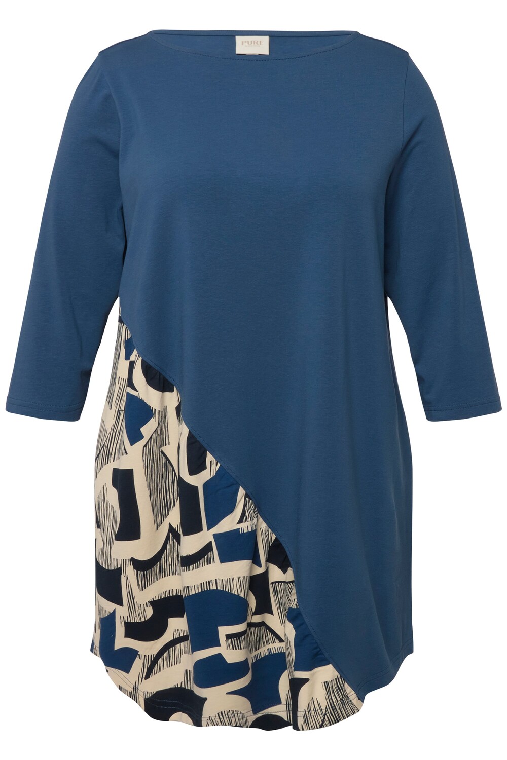 

Футболка Ulla Popken Long, цвет tintenblau