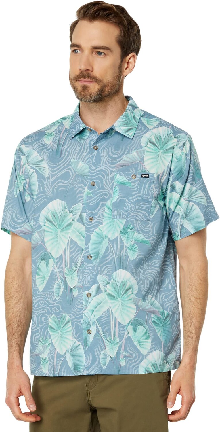 

Рубашка Kamea Sundays Island Short Sleeve Woven Billabong, цвет Steel Blue