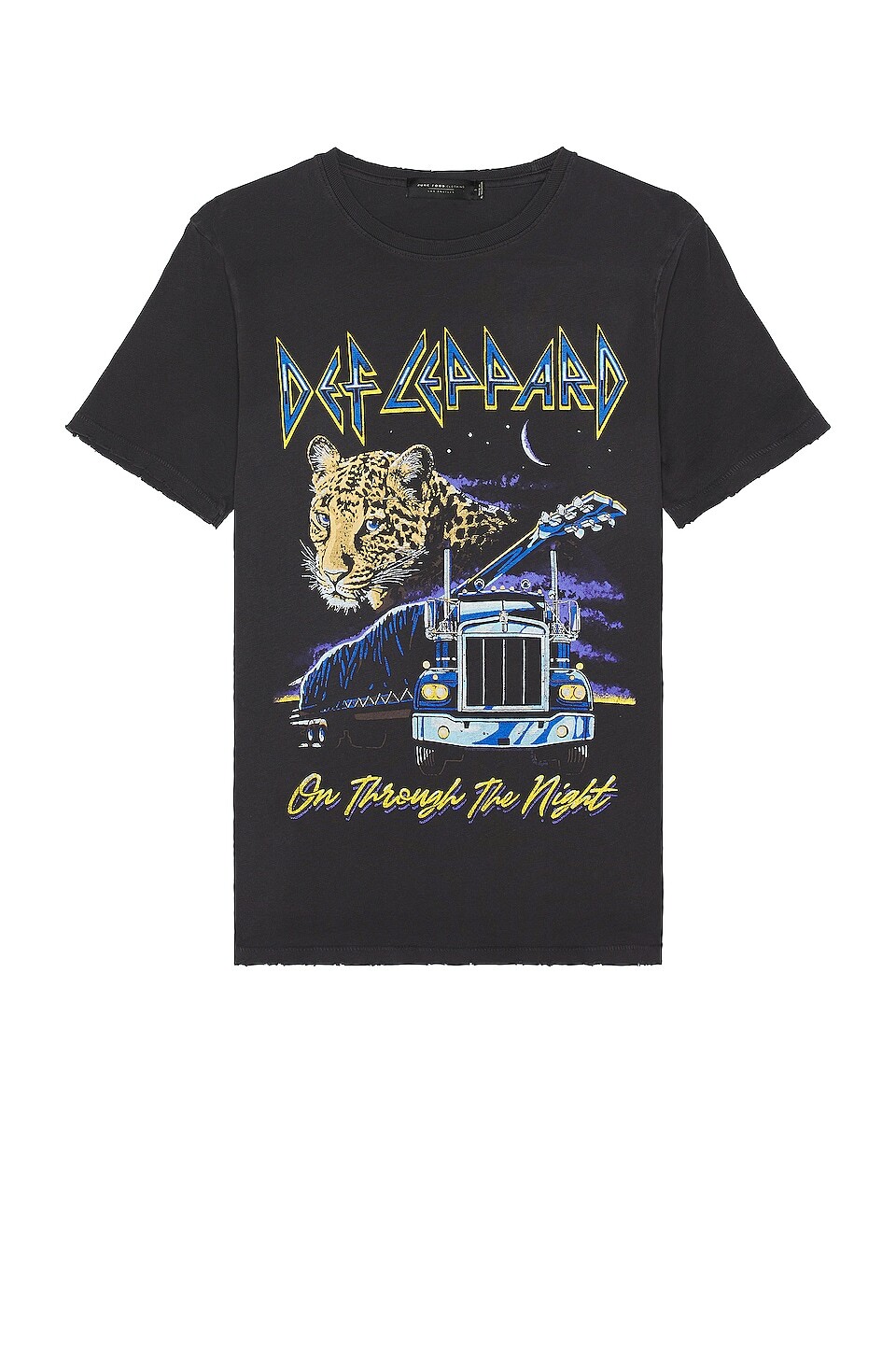 

Футболка Junk Food Def Leppard On Through The Night, цвет Vintage Black