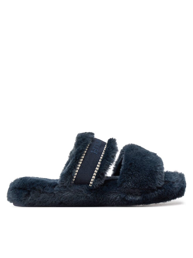 

Домашние тапочки Tommy Hilfiger Fur Basics Slipper FW0FW08343, темно-синий