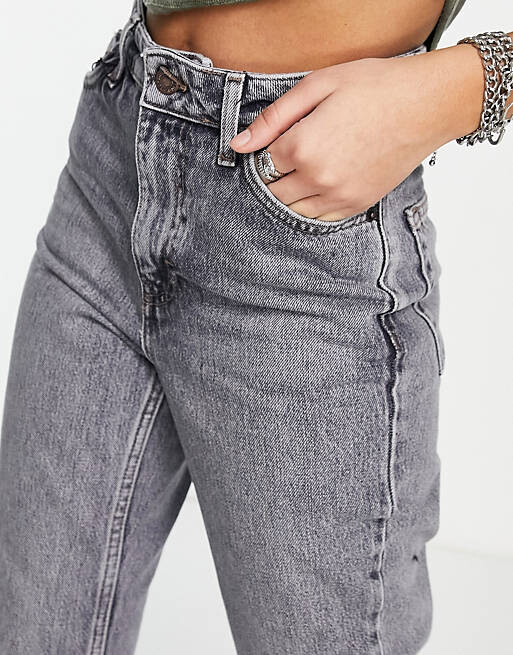 

Серые джинсы Topshop Petite Mom
