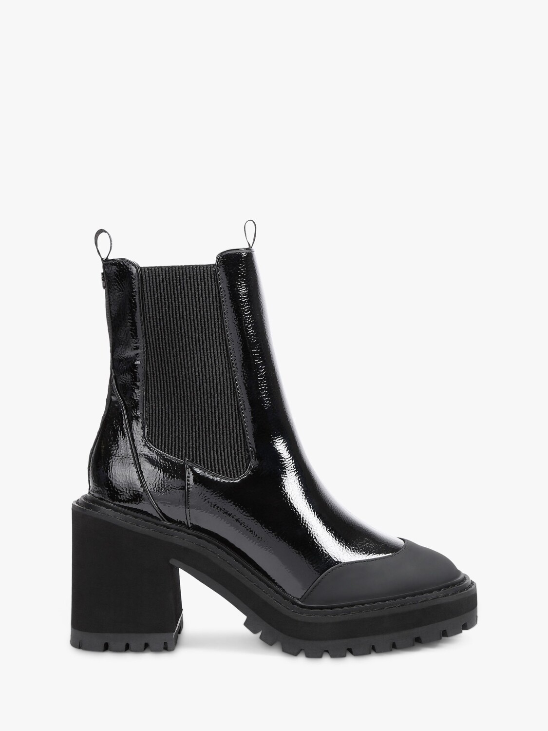 

KG Kurt Geiger Treasure Патентованные ботильоны на блочном каблуке, черные