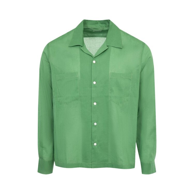 

Рубашка Bode Voile Long-Sleeve Shirt, зеленый