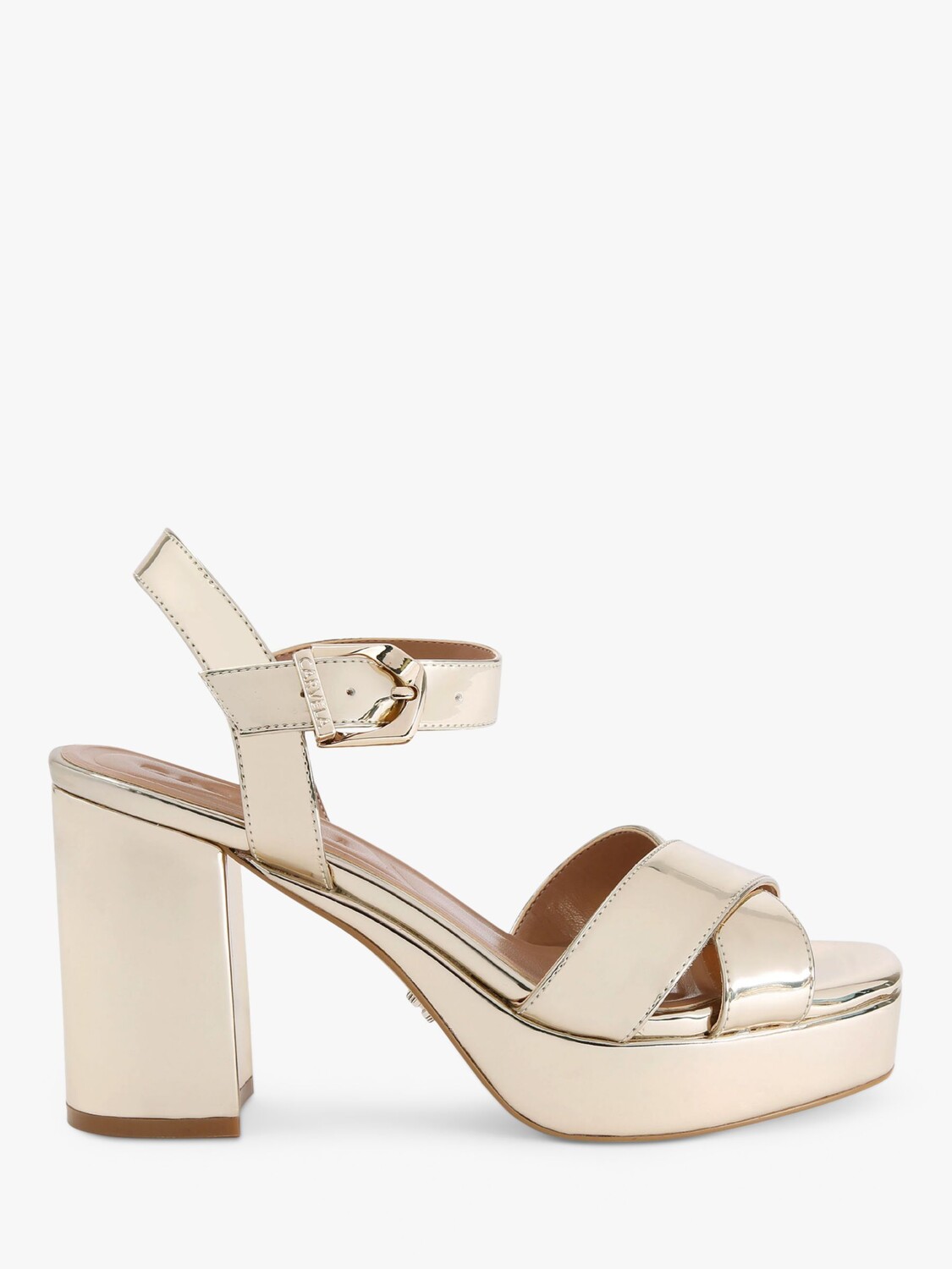 

Босоножки Carvela Serafina на каблуке на платформе, золотой