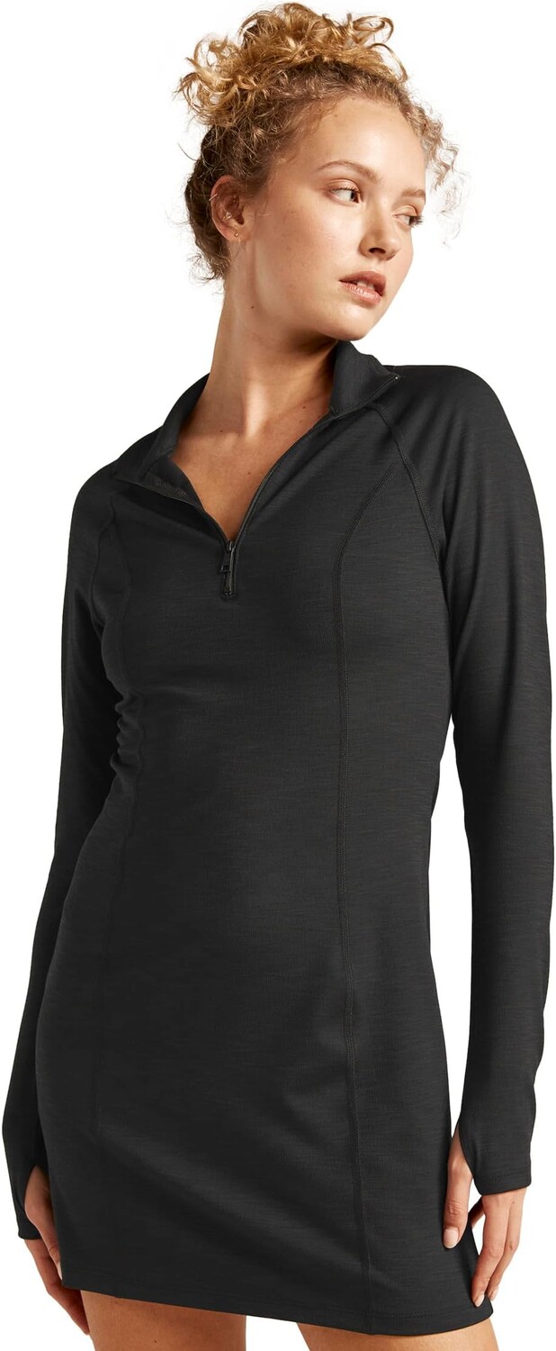 

Платье Beyond Yoga Heather Rib Westside Dress, цвет Black Heather