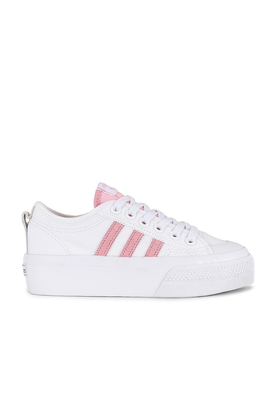 

Кроссовки adidas Originals Nizza Platform, цвет White & Super Pop, Белый