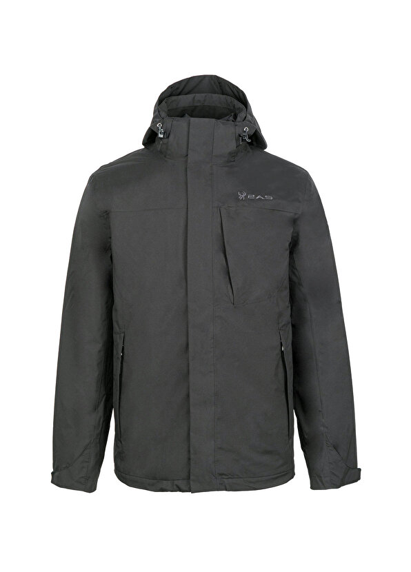 Черная мужская куртка-пальто massive 3в1 2As
