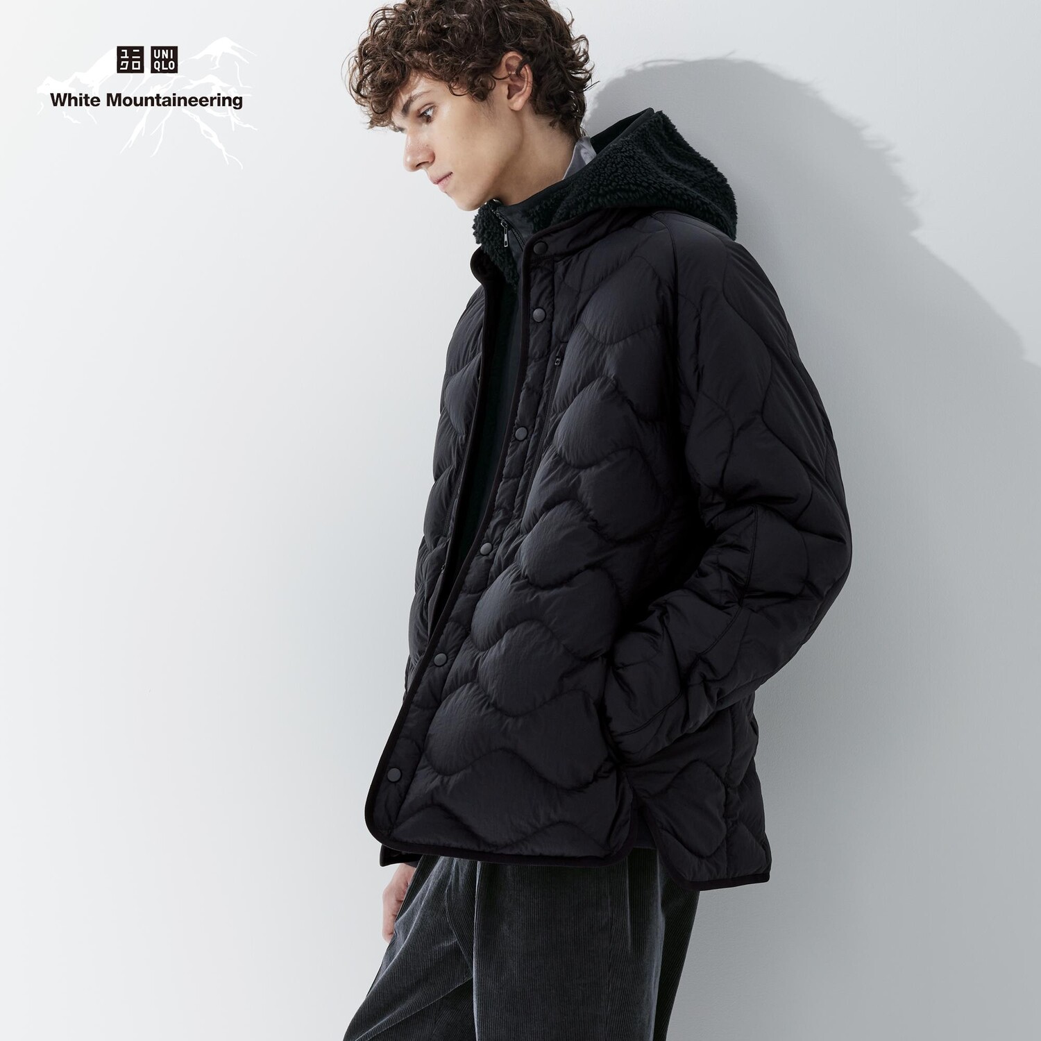 

Пуховик UNIQLO гибридный, черный