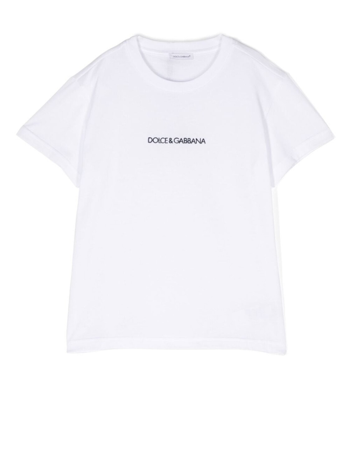 

Dolce & Gabbana футболка с вышитым логотипом, белый