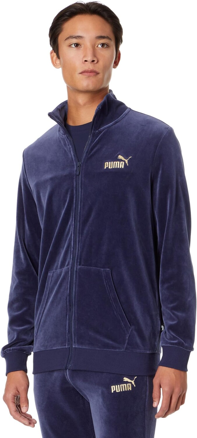 

Куртка Essentials+ Minimal Gold Velour Track Jacket PUMA, цвет PUMA Navy