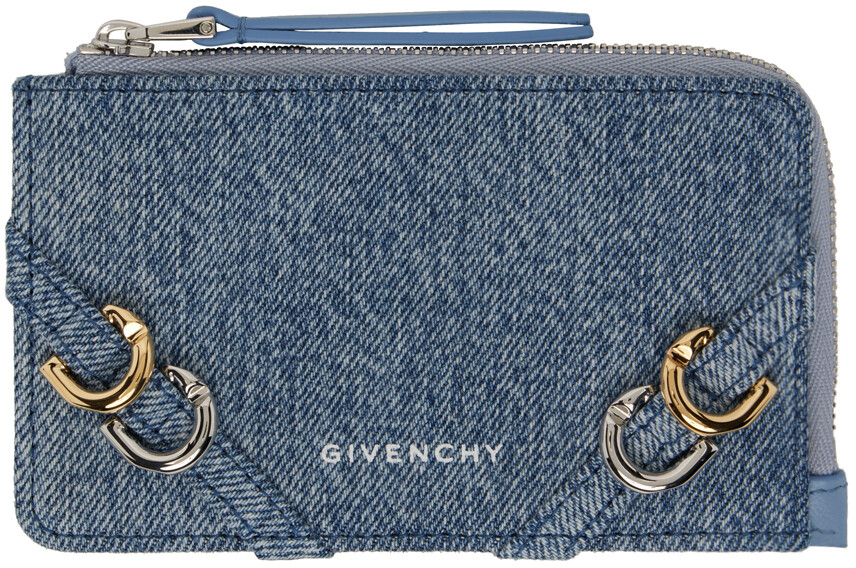 

Синий - Джинсовая визитница Voyou на молнии Givenchy