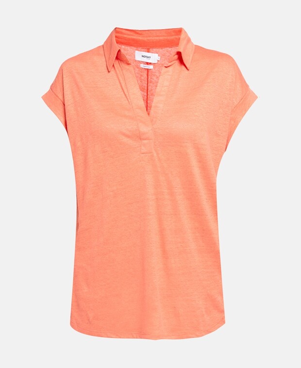 

Льняной лонгслив Notshy Cashmere, оранжевый