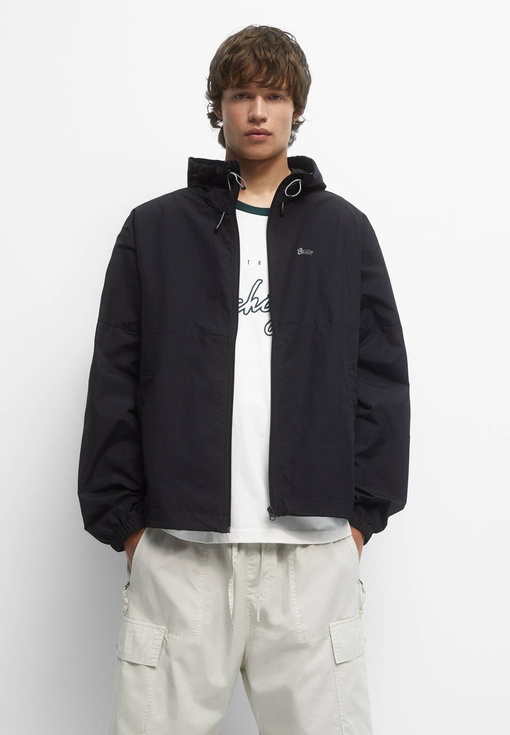 

Дождевик PULL&BEAR, черный
