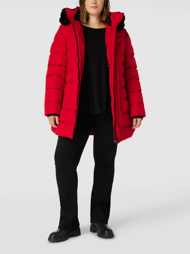Пальто стеганое со съемным капюшоном модель «Бельвитессе» Wellensteyn, красный стеганое пальто со съемным капюшоном mrs