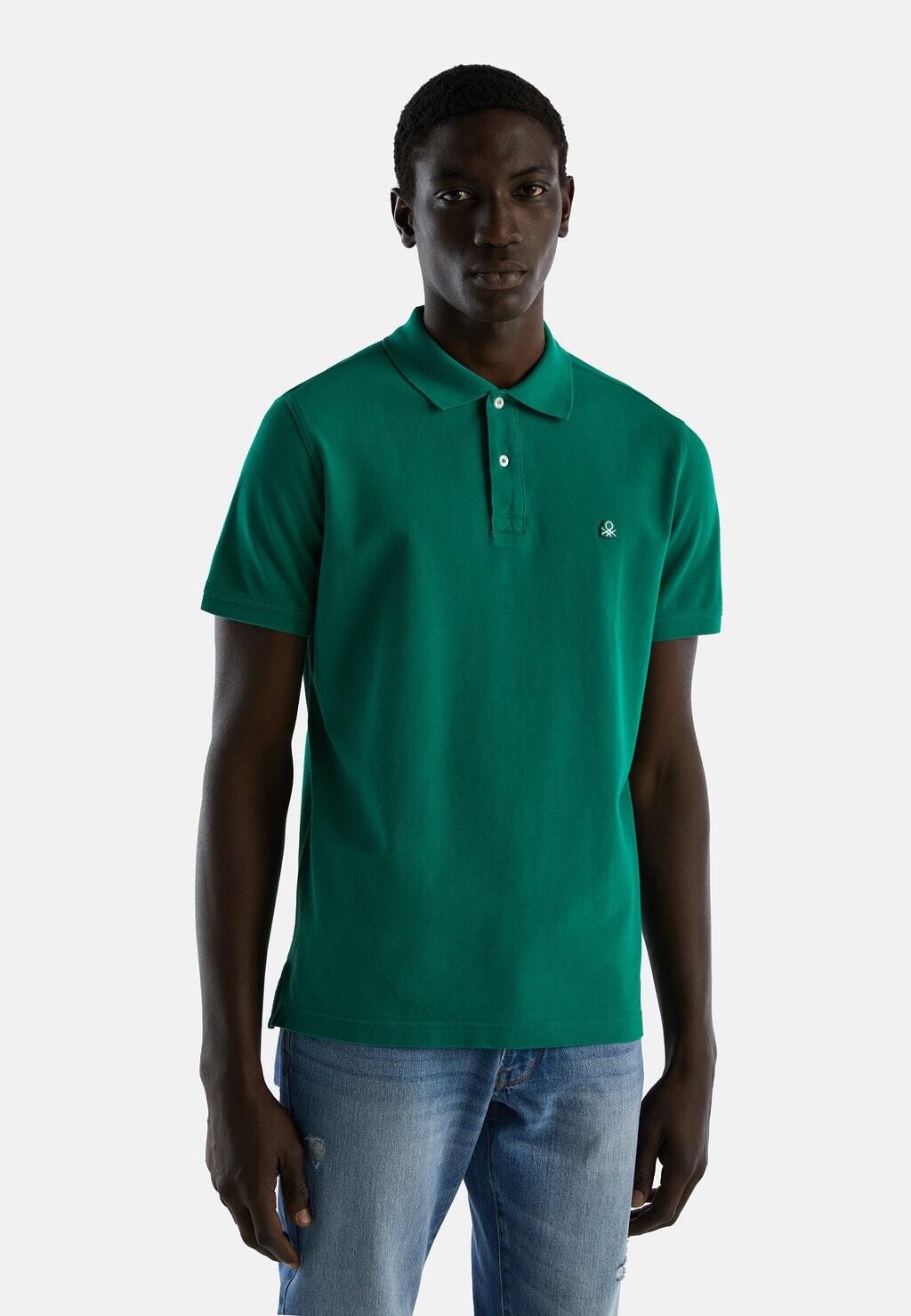 

Рубашка-поло SHORT SLEEVE United Colors of Benetton, цвет dark green