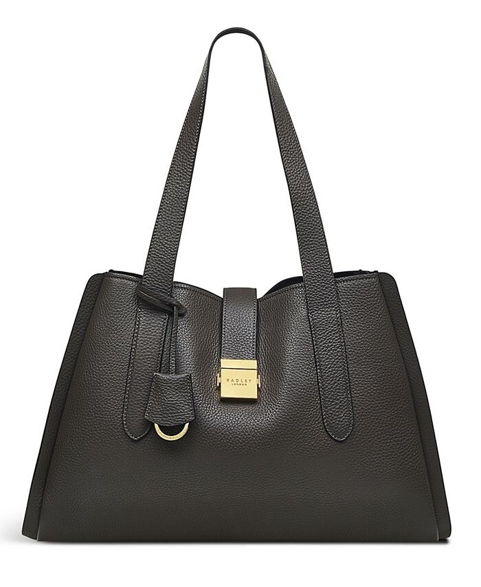 

Большая кожаная сумка через плечо Sloane Street на молнии Radley London, черный