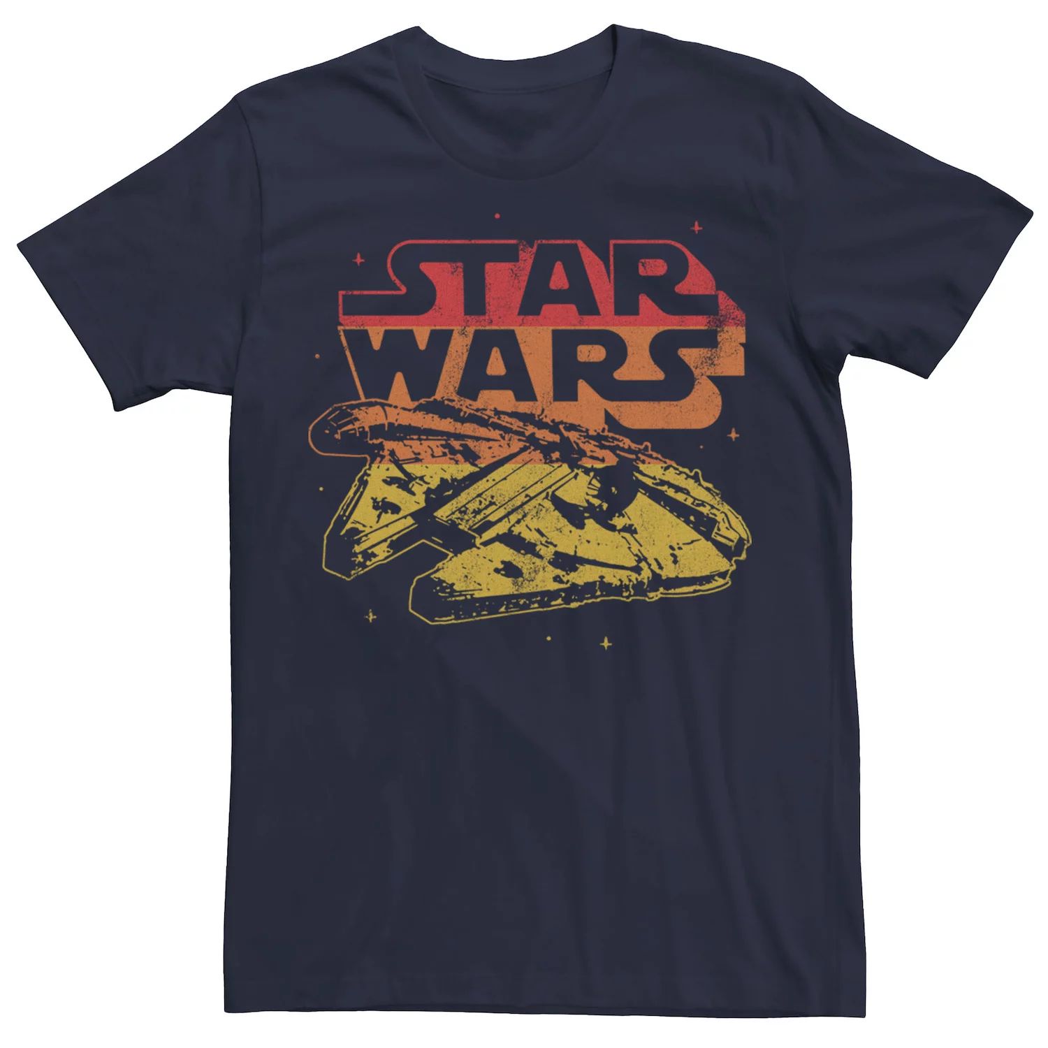 Мужская винтажная футболка Falcon Star Wars