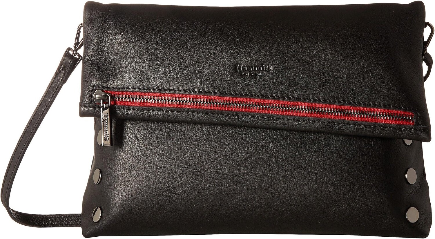 

Сумка VIP Large Hammitt, цвет Black/Gunmetal/Red Zipe